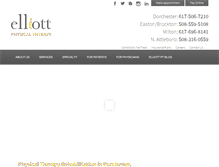 Tablet Screenshot of elliottphysicaltherapy.com